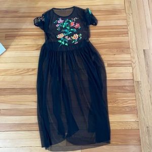 Zara sheer long tunic